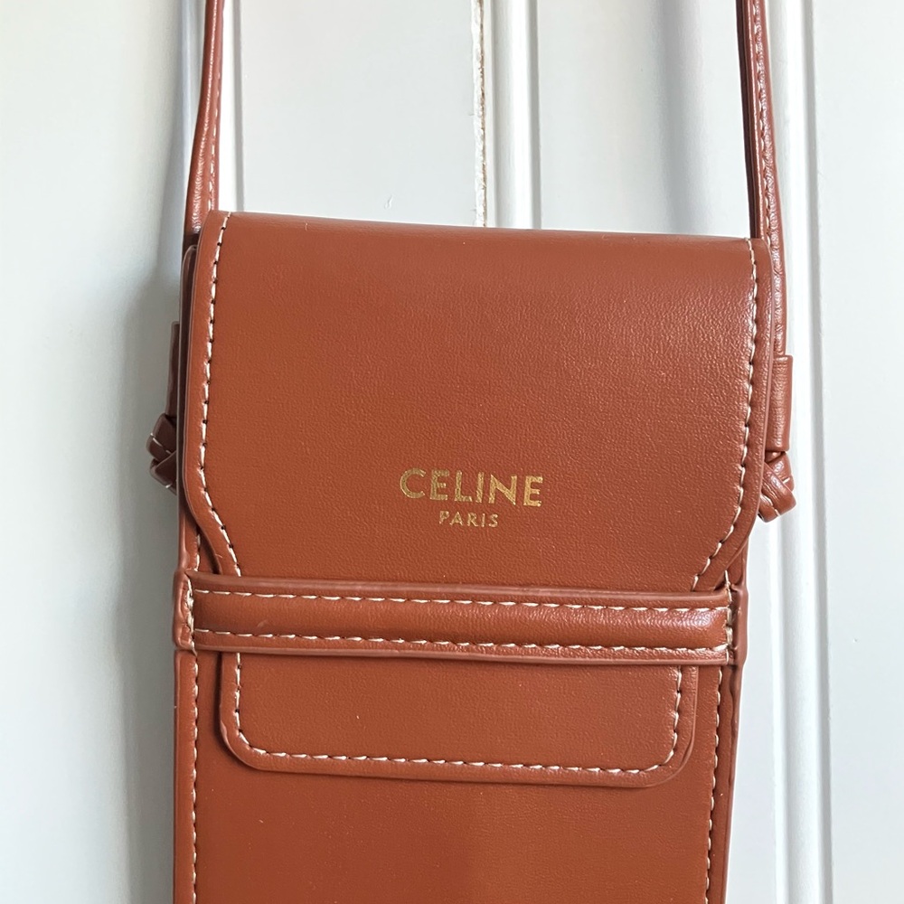 CELINE Leather Phone Bag - Picture 3 of 6